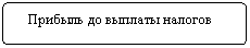 Блок-схема: альтернативный процесс: Прибыль до выплаты налогов